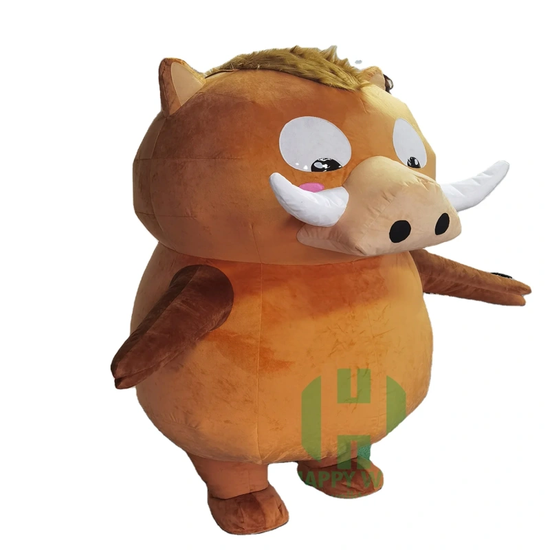 Factory products wild boar costumes cosplay party dressing 2m wild boar inflatable mascot costume