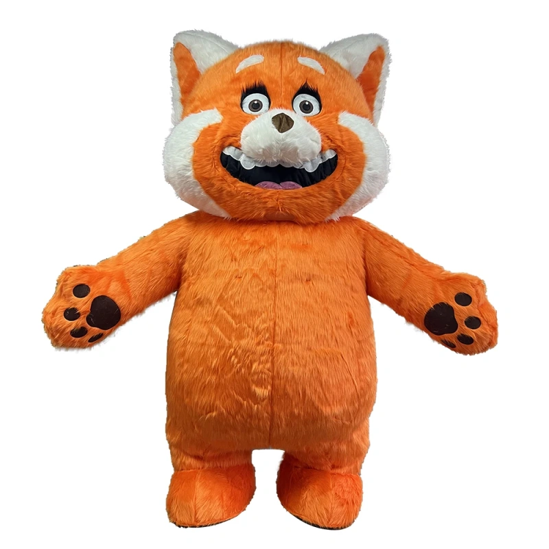 MOQ 1 Inflatable Fox Custom Design Plush Mascot Costume For Adult