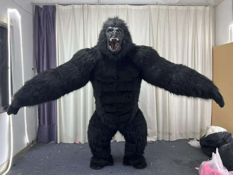 High quality CE certification cosplay gorilla costume 2.6m/3m cheap inflatable gorilla costume for sale