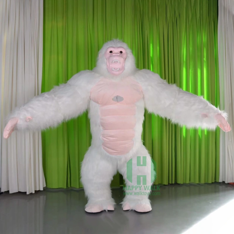 Custom size 2M 2.6M 3M Giant Realistic Inflatable Gorilla Mascot Costume For Events
