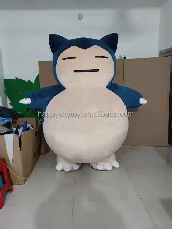 2 meter custom carnival Christmas custom inflatable mascot snorlax costume for adult