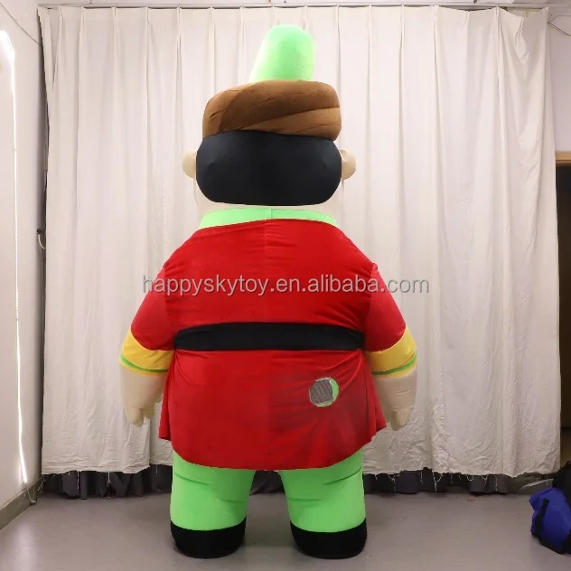 Custom 2M2.6M Inflatable Arabic Girl Mascot Costume Unisex Arabic Dress Dance Outfit for Cosplay Adults Available for Sale