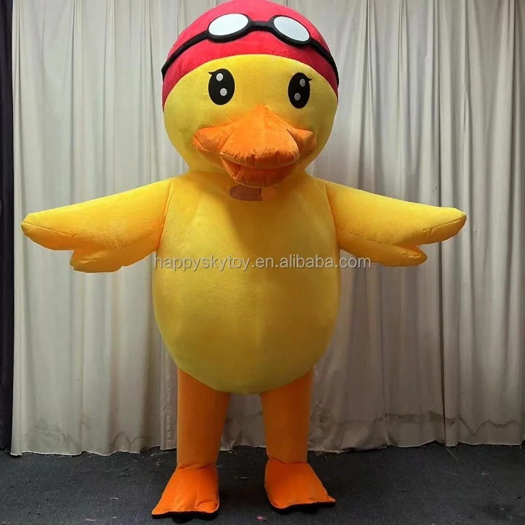 Wholesale Professional Factory Customized Inflatable Walking Duck Mascot Cartoon Animal Costume for Advertising
