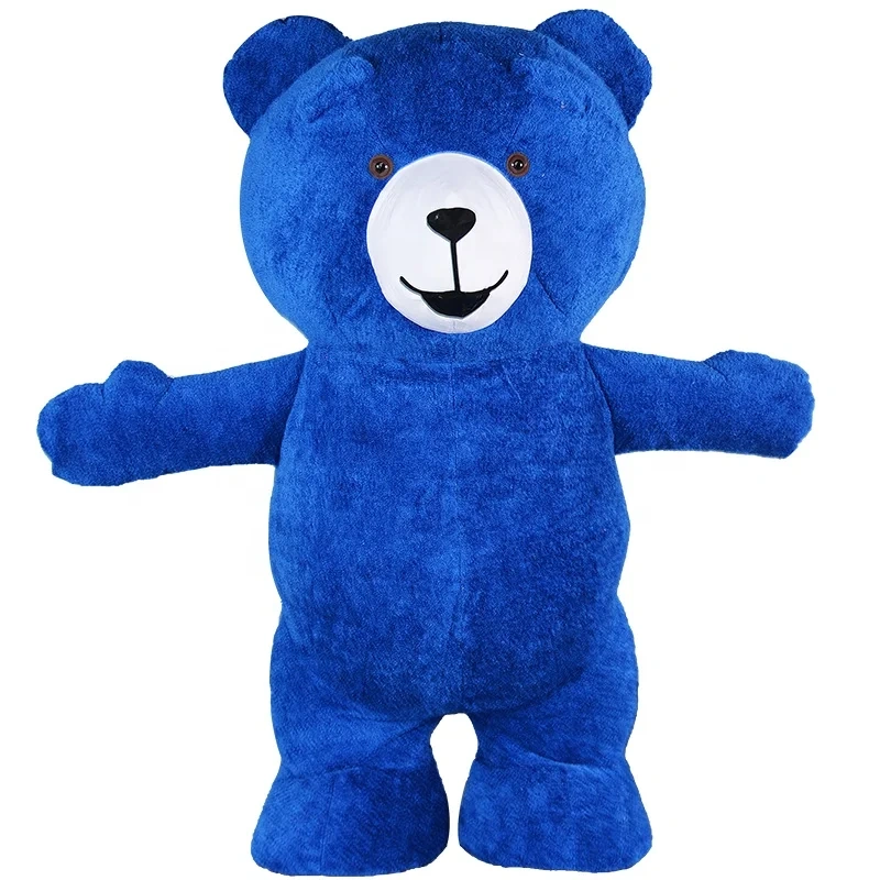 Gray Teddy Bear Inflatable Plush Mascot Costume Cosplay Party
