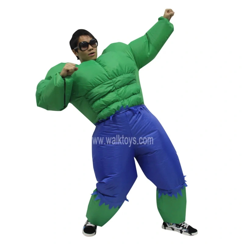 Inflatable Green Giant super power cosplay costume in Hot sale