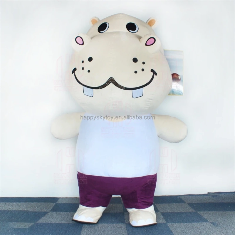 Full Life Size Inflatable Milk Cow Mascot Costume custom 2m/2.6m/3m panda tiger polar bear inflatable costume for party