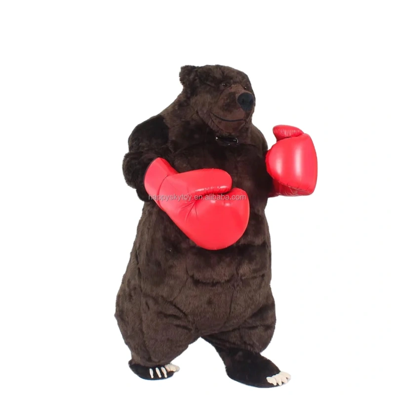 Hot Sale Funny Giant Inflatable Brown Bear 2M/2.6M Popular Party Dress Inflatable Mascot Costume