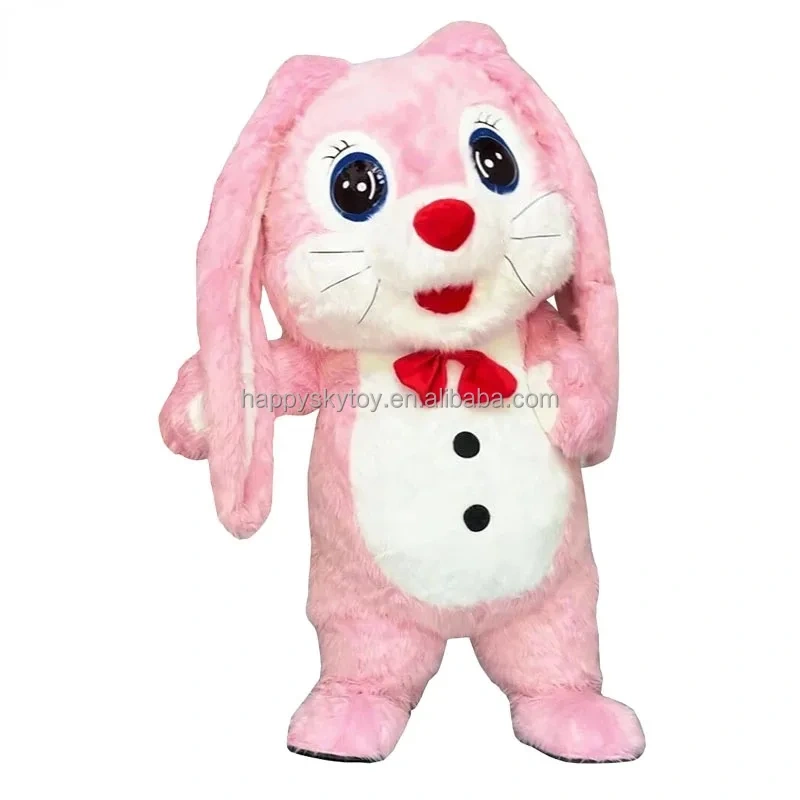 High Quality Unisex Giant Life-Size Inflatable Easter Bunny Mascot Costume for Adults
