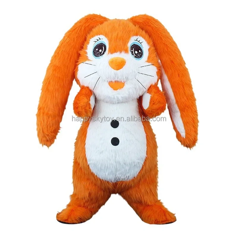 High Quality Unisex Giant Life-Size Inflatable Easter Bunny Mascot Costume for Adults