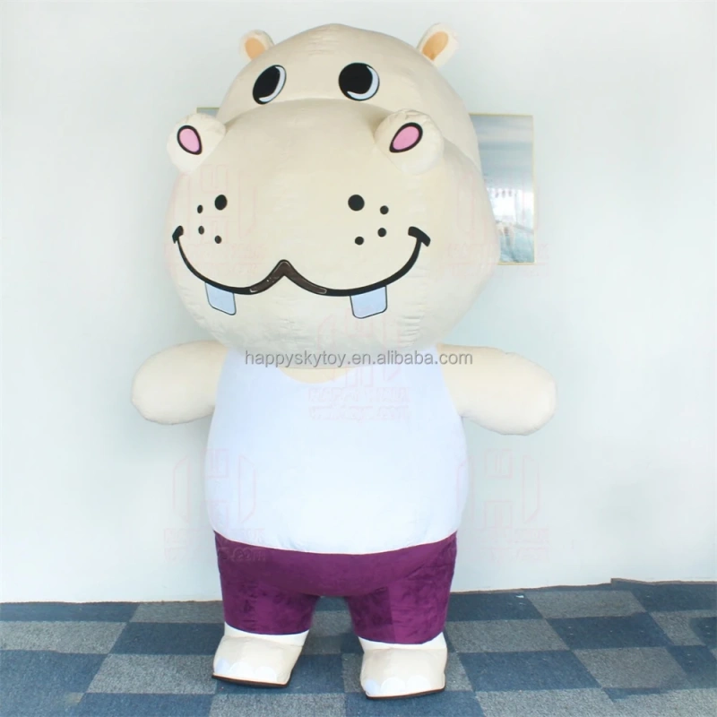 Full Life Size Inflatable Milk Cow Mascot Costume custom 2m/2.6m/3m panda tiger polar bear inflatable costume for party