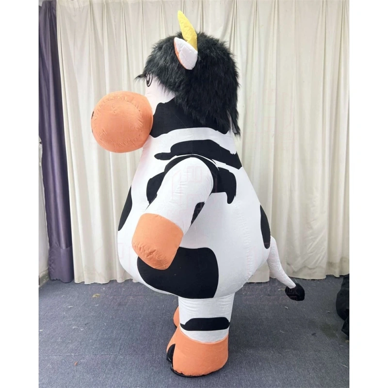 Advertising Inflatable Cow Mascot Costume Cosplay Carnival Realistic Costumes for Adult