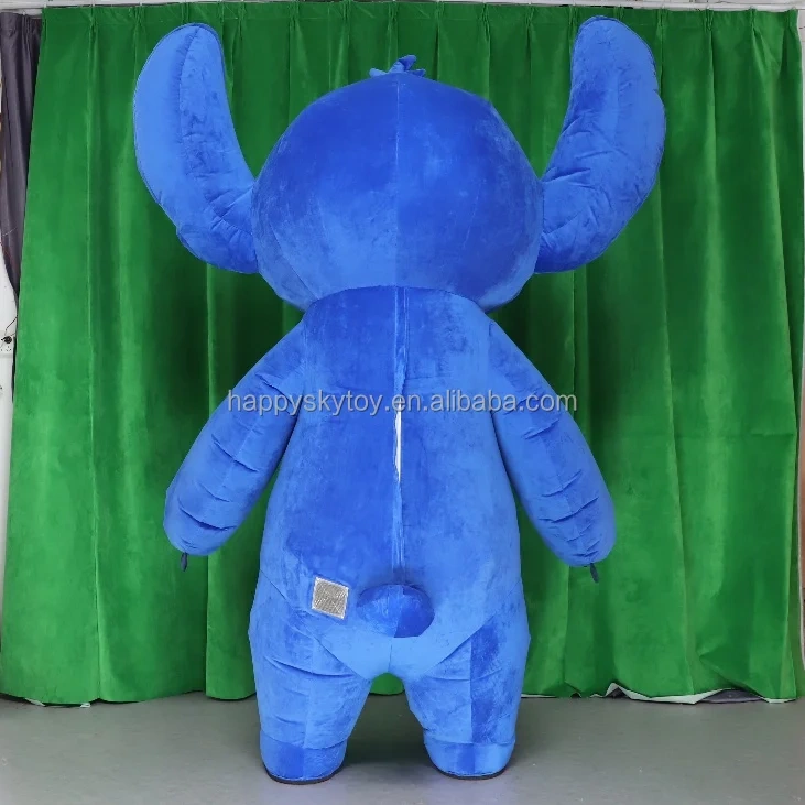 Unisex Stitch Inflatable Mascot Costume Cosplay Cartoon for Adults Halloween Party Event Fancy Dress