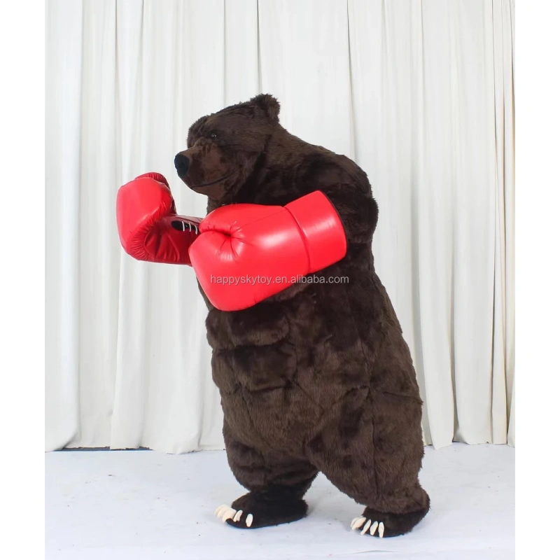 Hot Sale Funny Giant Inflatable Brown Bear 2M/2.6M Popular Party Dress Inflatable Mascot Costume