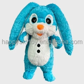 High Quality Unisex Giant Life-Size Inflatable Easter Bunny Mascot Costume for Adults