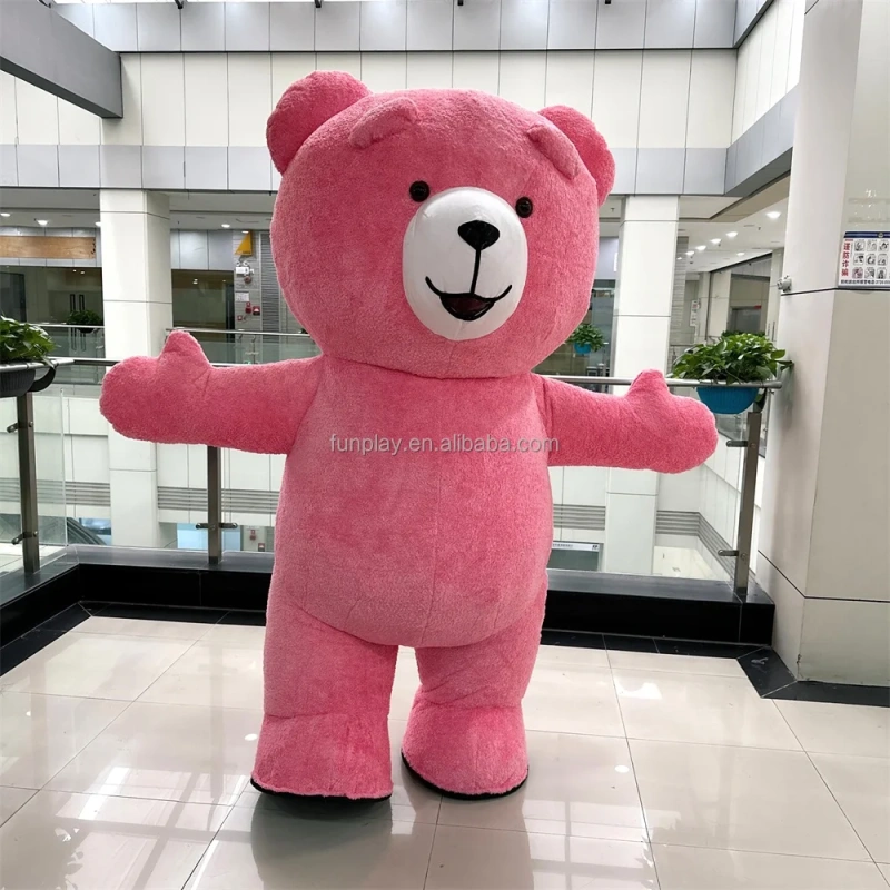 Teddy Bear Inflatable Mascot Costume Cosplay Party Game Dress Outfits Advertising Carnival Halloween For Adult