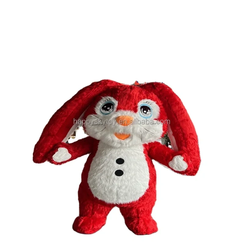 Hot sale inflatable rabbit mascot costume beautiful 2m/2.6m inflatable mascot costume for adult