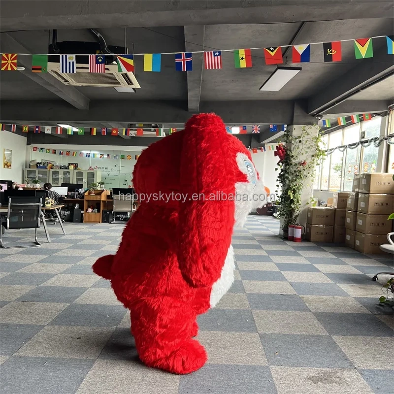 Hot sale inflatable rabbit mascot costume beautiful 2m/2.6m inflatable mascot costume for adult