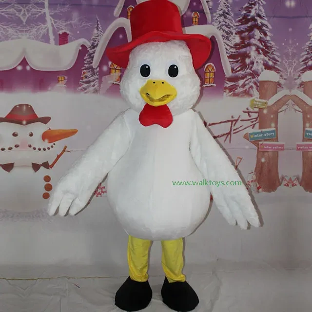Popular cute farm animal costumes adults duck in sale propaganda-used  white duck costumes with hat cartoon character costume