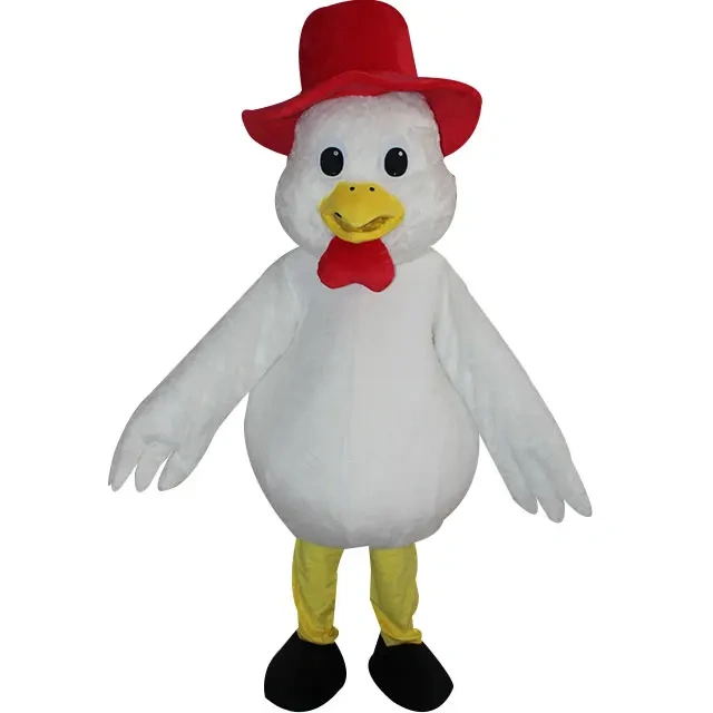 Popular cute farm animal costumes adults duck in sale propaganda-used  white duck costumes with hat cartoon character costume