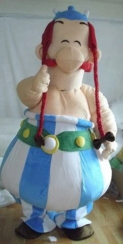 Factory custom asterix obelix mascot costume halloween carnival China wholesale