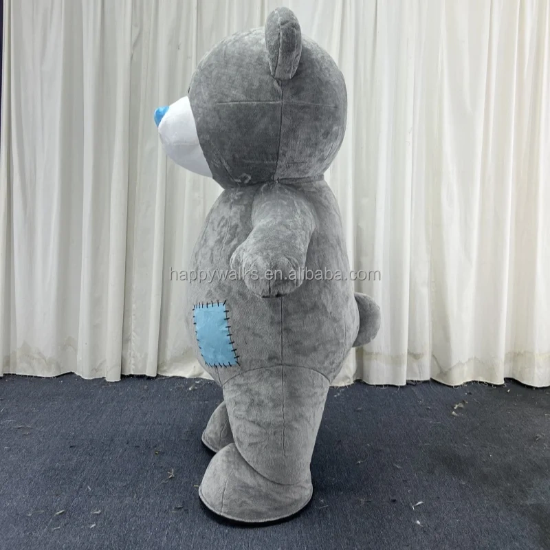 Hot Sale Inflatable Teddy Bear Mascot Costume Fancy Fur Dress for Adults for Outdoor Graduation Parties & Advertising