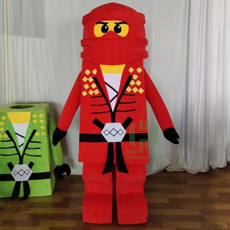 CE Ninja Robot Mascot Costume XXL Plush EVA Fancy Dress Party Character Cosplay for Adults for Halloween Carnival Festivals