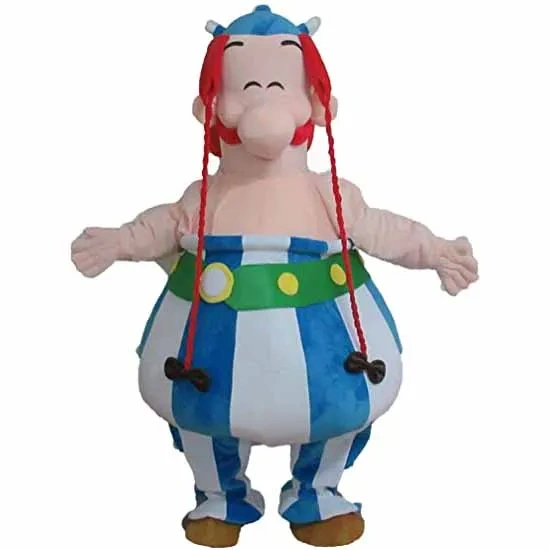 Factory custom asterix obelix mascot costume halloween carnival China wholesale