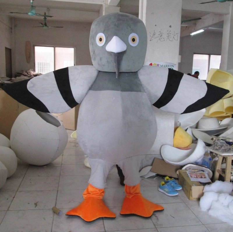 Good quality custom bird mascots costumes promotion adult cartoon pigeon mascot costumes for sale