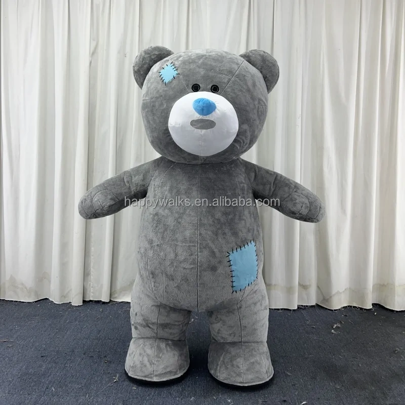 Hot Sale Inflatable Teddy Bear Mascot Costume Fancy Fur Dress for Adults for Outdoor Graduation Parties & Advertising