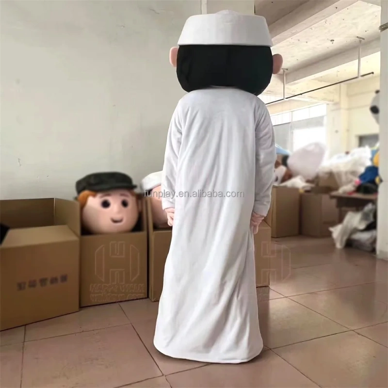 Factory Cheap Price Lovely Arab Men Mascot Costume Cartoon Character for Adults