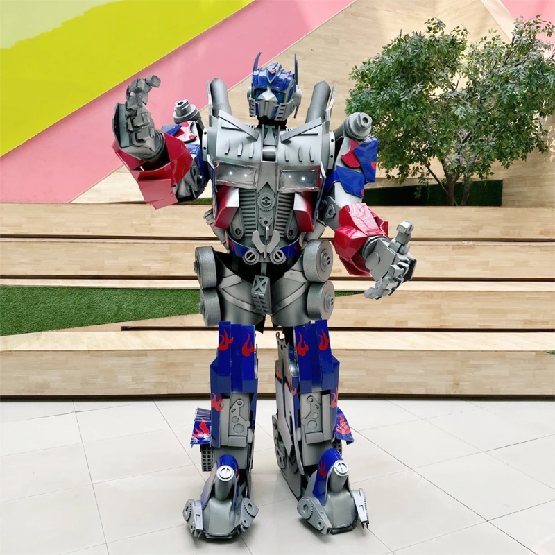 New Arrive EVA High Quality Hot Sale Attractive Realistic Yellow Robot Costume Performance Cosplay Robot Led Costume