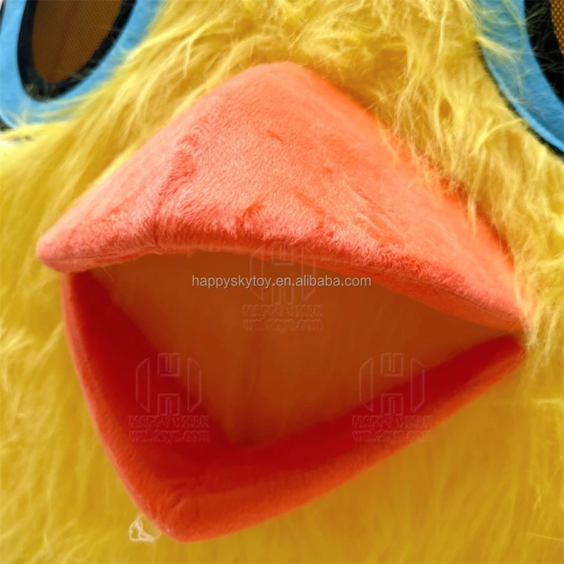 Super Cute People Wearing Inflatable Chick Mascot Costume For Party
