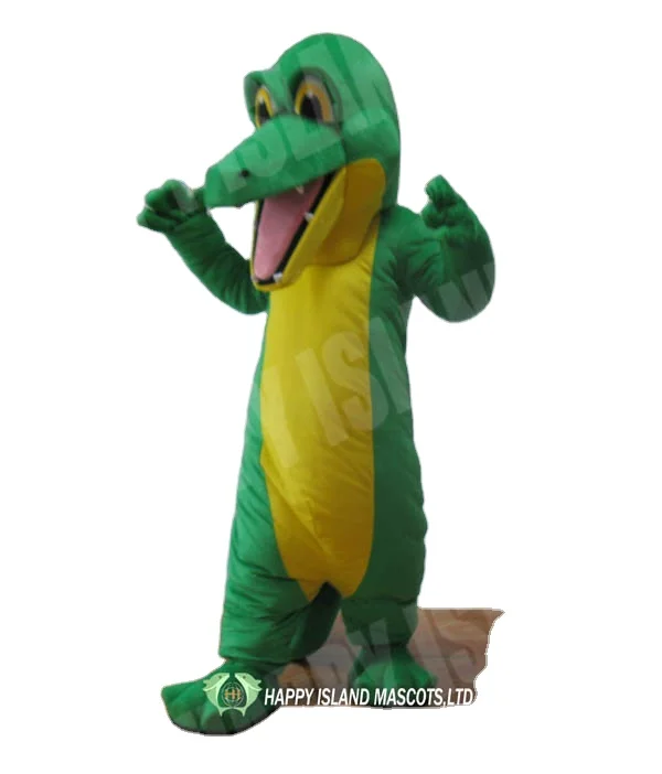 custom Green Crocodile Alligator Crocodilian Mascot Fursuit Costume for ...