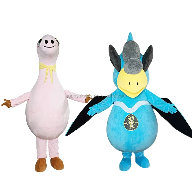 Custom Teeth fashion design oem cheap character cute plush promotion advertising cartoon animal mascots costumes