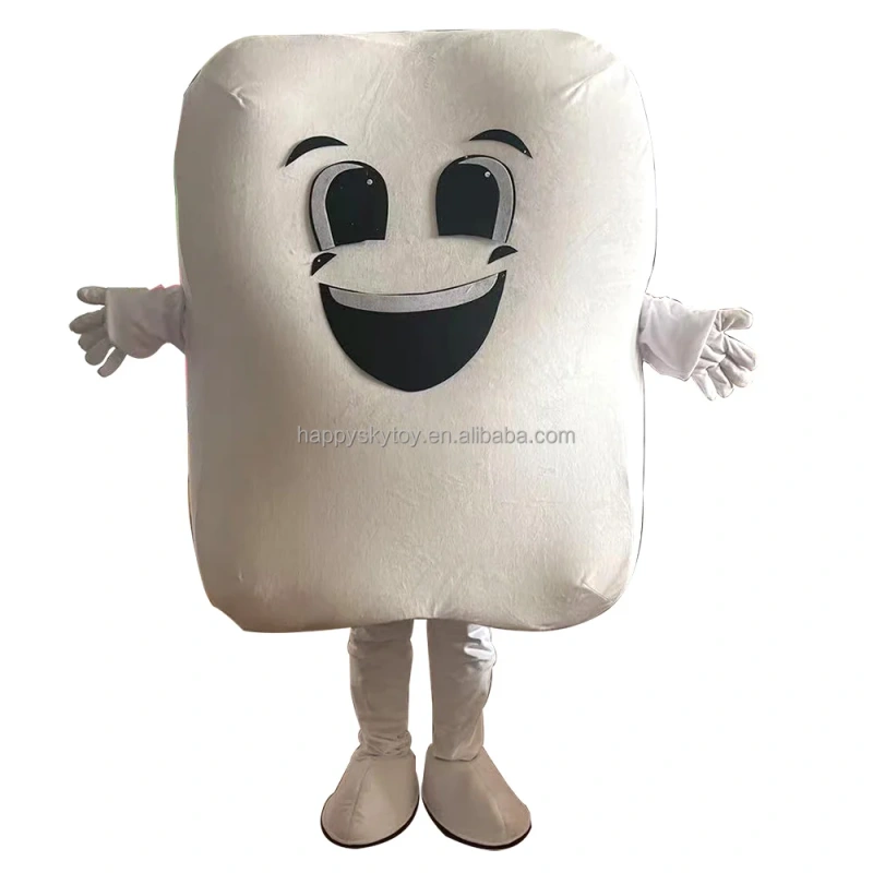 Hot selling promotion teeth costumes plush tooth mascot costume custom costume