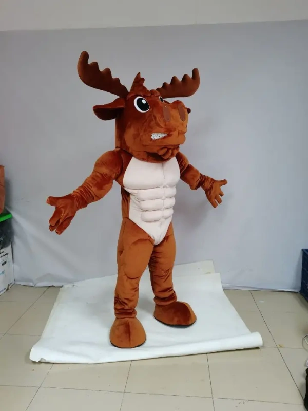 Professional Custom mascot Costumes Design Mascot Costume for sale Animal Deer Mascot With Muscle
