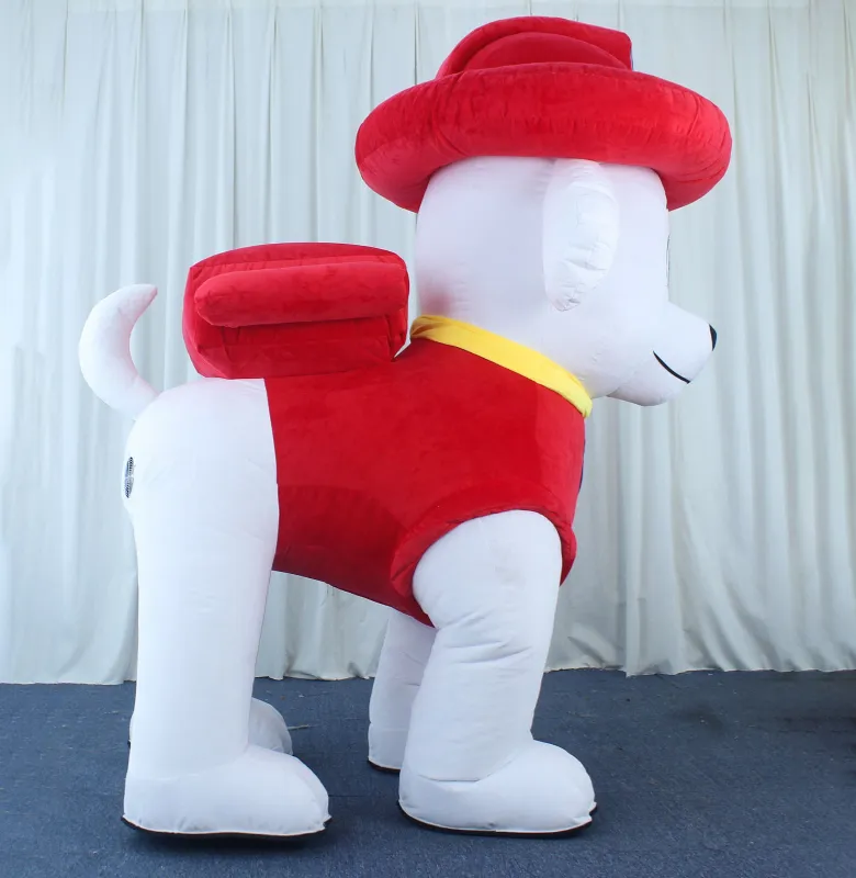 Unisex Adult 4 legs Paw patrol Inflatable dog Mascot Costume for adult