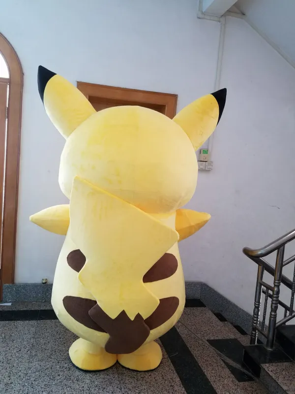 Factory price Adult EVA plush Cartoon character Pokemon pikachu Mascot Costume For Halloween Birthday Party Performance