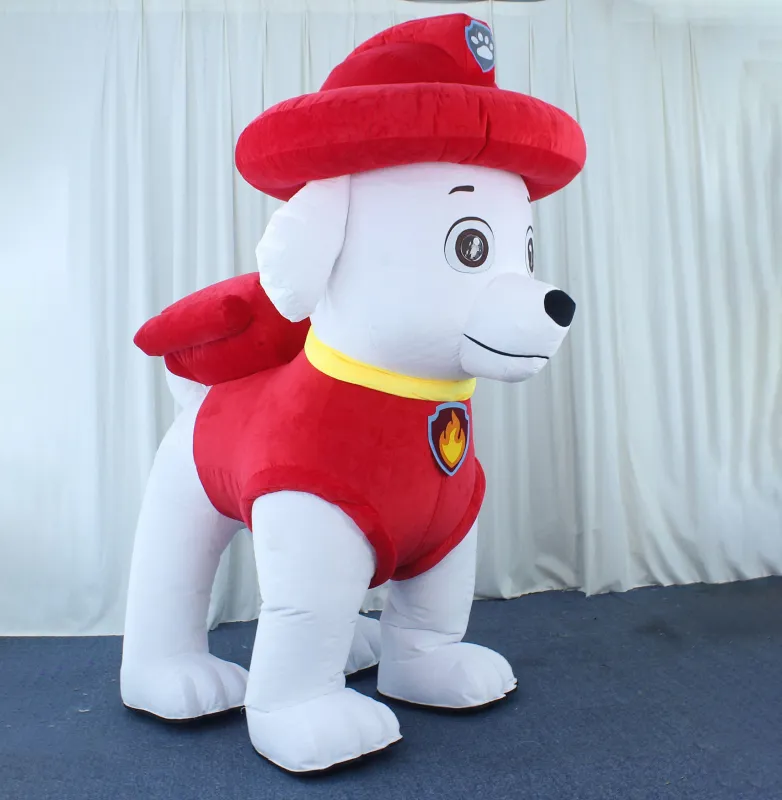 Unisex Adult 4 legs Paw patrol Inflatable dog Mascot Costume for adult