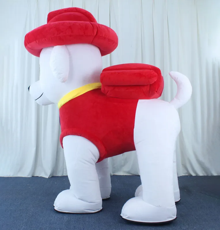 Unisex Adult 4 legs Paw patrol Inflatable dog Mascot Costume for adult
