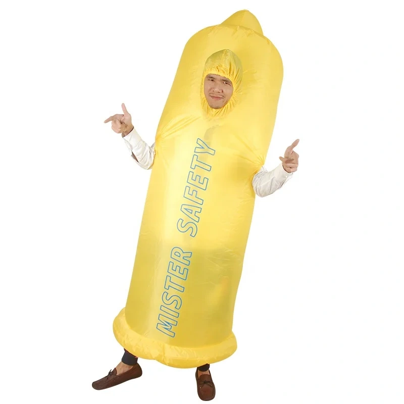 Creative Inflatable Dick Jumpsuit Adult Size Funny Cosplay Costume