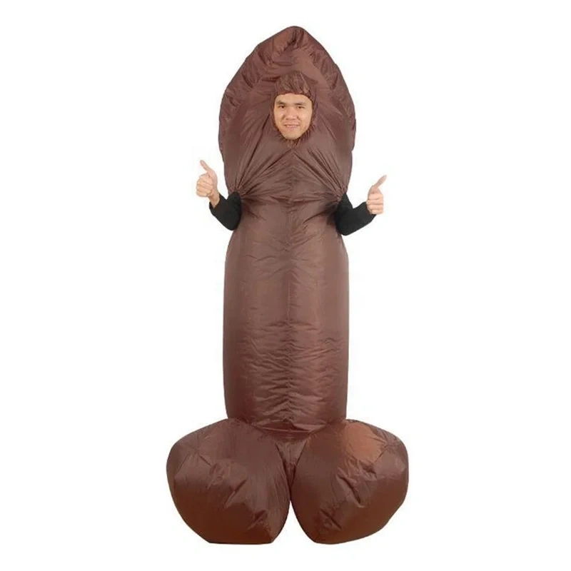 Creative Inflatable Dick Jumpsuit Adult Size Funny Cosplay Costume
