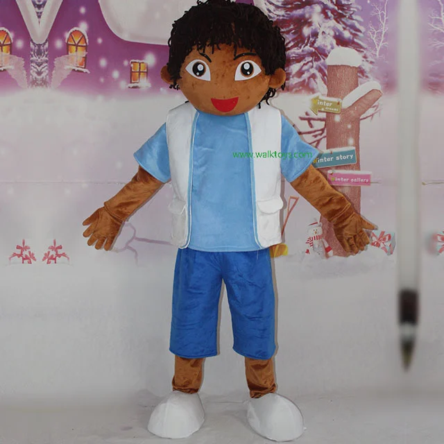 Custom mascot Diego human mascot costume for adults