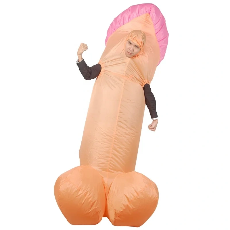 Creative Inflatable Dick Jumpsuit Adult Size Funny Cosplay Costume