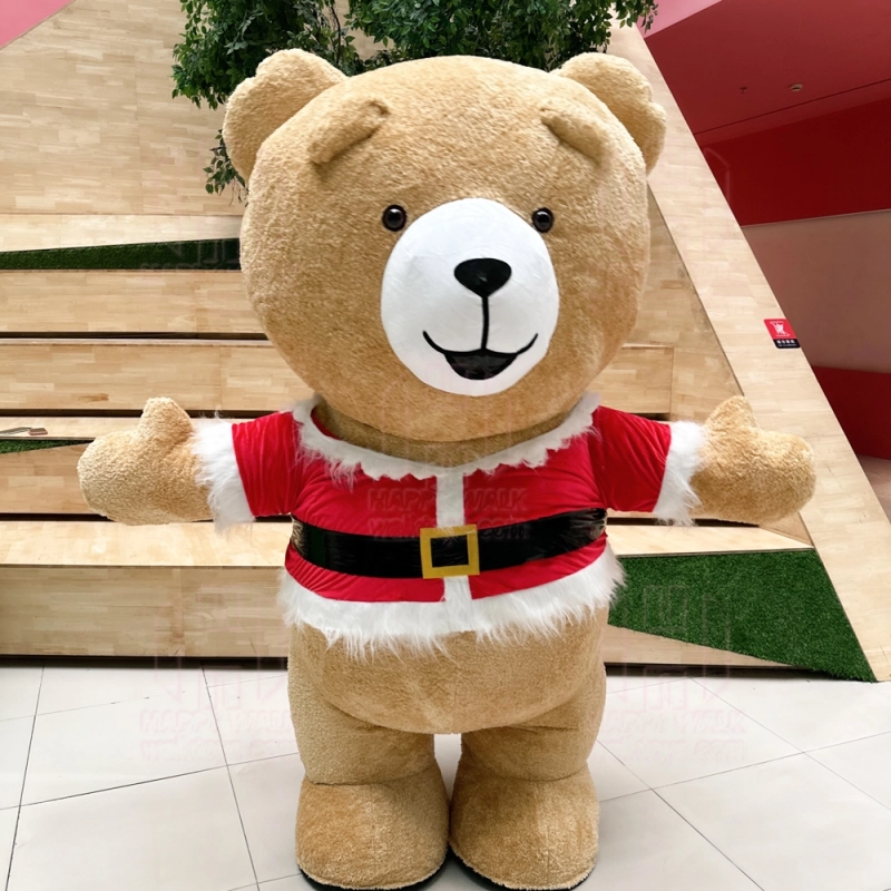 Christmas costume inflatable teddy bear suits party dressing walking performance teddy bear mascot costume