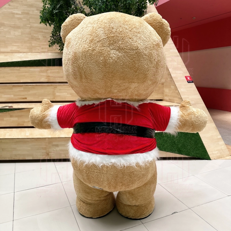 Christmas costume inflatable teddy bear suits party dressing walking performance teddy bear mascot costume