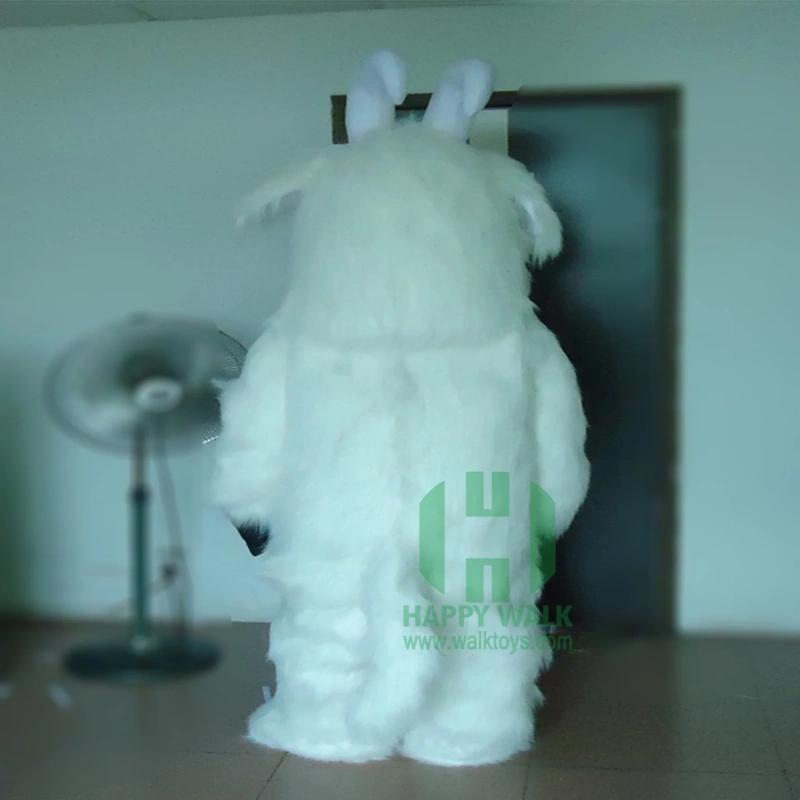 Custom White Goat Mascot Costume Unisex Stuffed Animal Toy for Adults Cosplay Plush Toy Farmer Costume