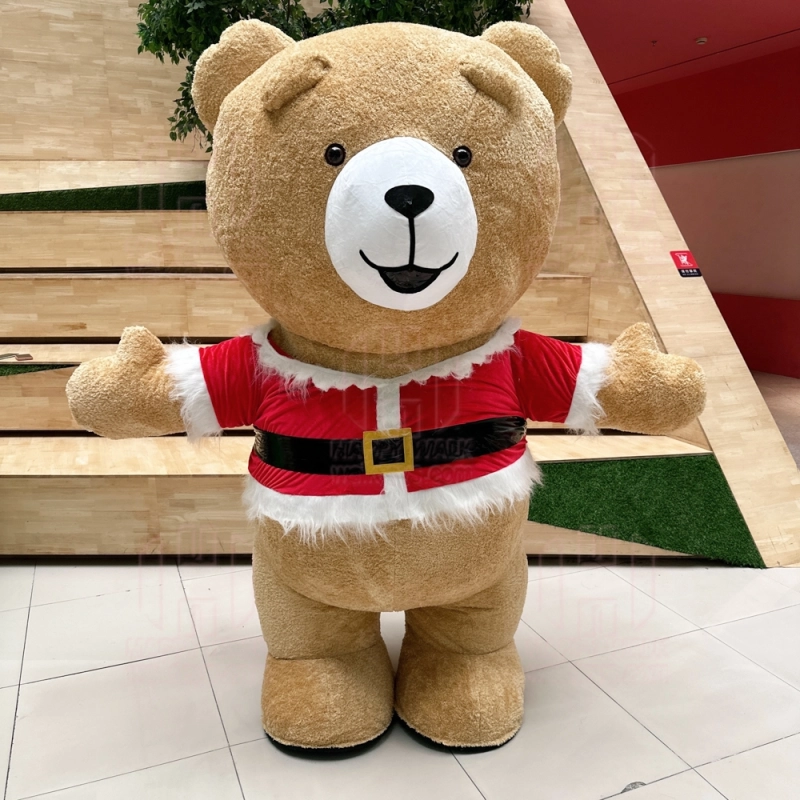 Christmas costume inflatable teddy bear suits party dressing walking performance teddy bear mascot costume