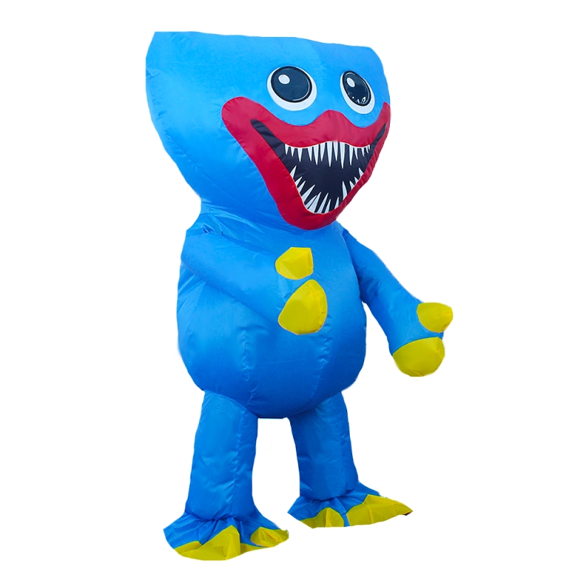 Inflatable Walking Cartoon Mascot Costume Huggy Wuggy Poppys Playtime Party