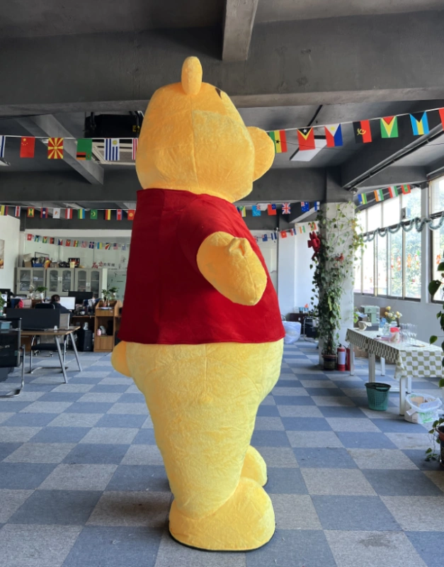 Wedding Decoration Custom Plush Adult Winnie the Pooh Polar Bear Yellow Bear Inflatable Mascot Bear Mascot Costumes Christmas Party Cosplay